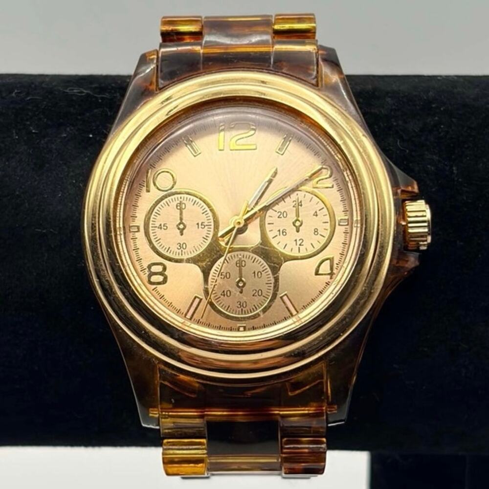 Gold & Turquoise Shell Watch - Picture 2 of 3